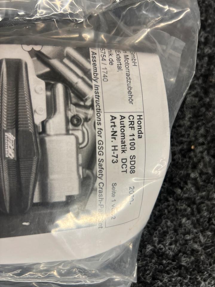 Honda crf 1100 Automatik Motor Sturz Bügel sgs Motortechnik