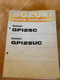 Suzuki GP125C GP125UC Ersatzteilkatalog Parts Catalogue