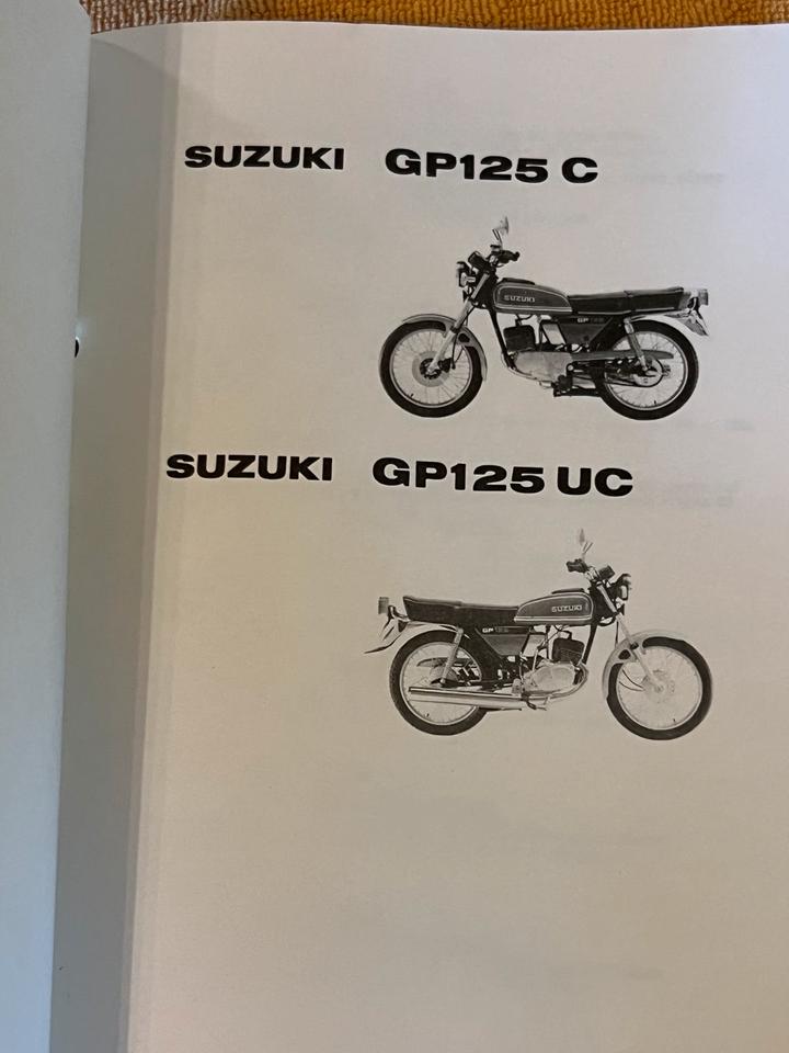 Suzuki GP125C GP125UC Ersatzteilkatalog Parts Catalogue