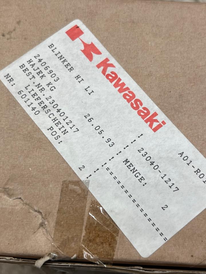 Kawasaki ZZR 600 Blinker hinten links 23030-1217 neu