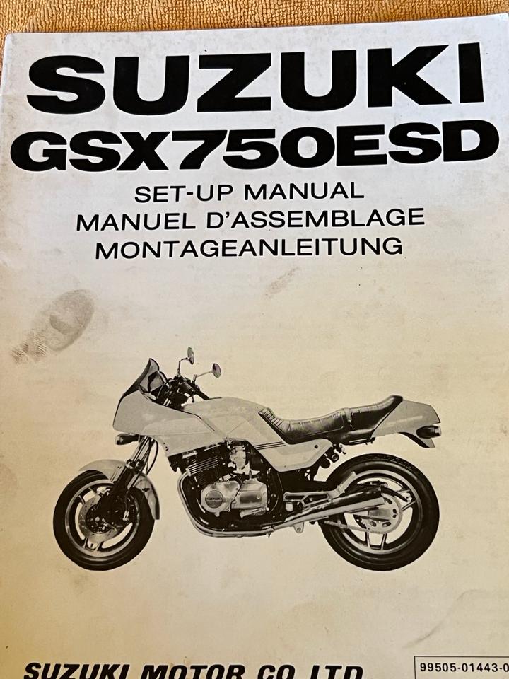 Suzuki GSX 750 Montage Anleitung Werkstatt Handbuch