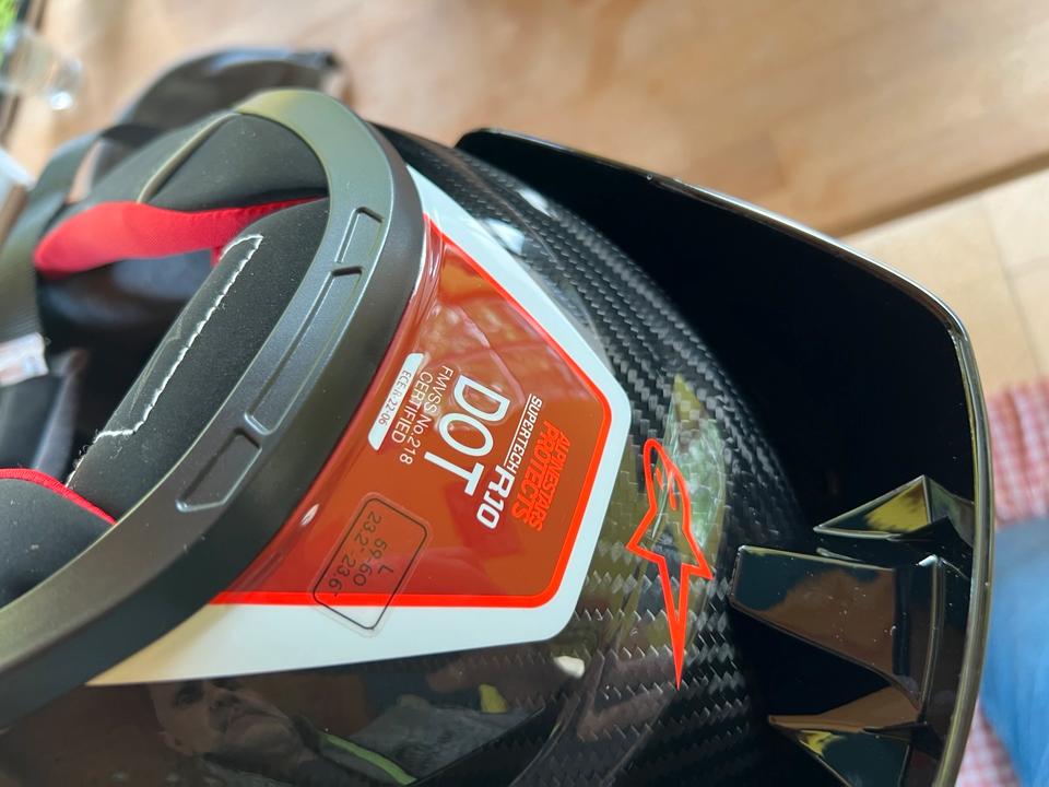 Alpinestar S-R10 Tech Carbon Helm Größe L neu 900€