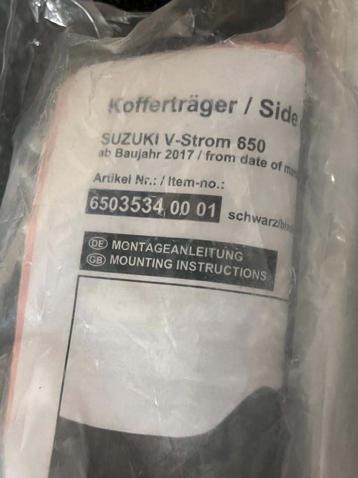 Suzuki DL 650 V Strom hepco Becker kofferträger seitenkoffer neu