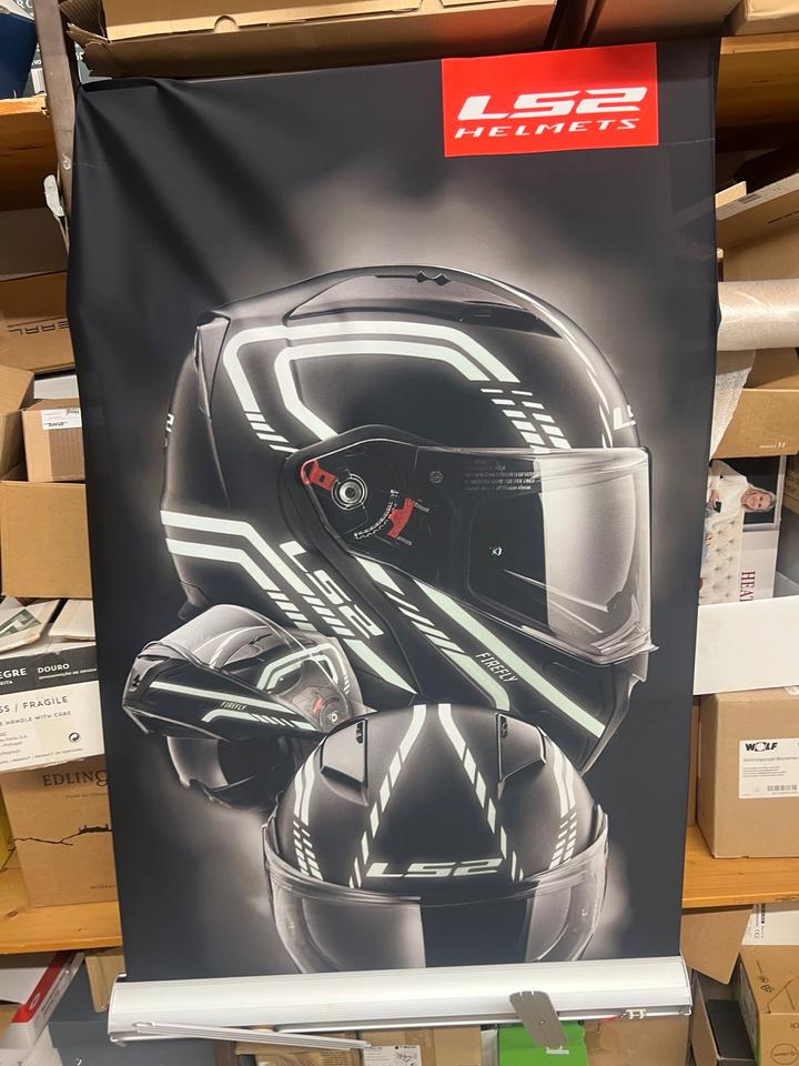 LS2 Helmets Roll-Up Banner Werbebanner