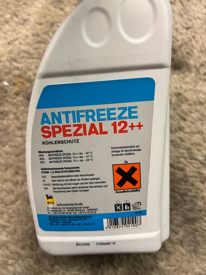 Kühlerfrostschutz eni antifreeze 1 Liter 10€