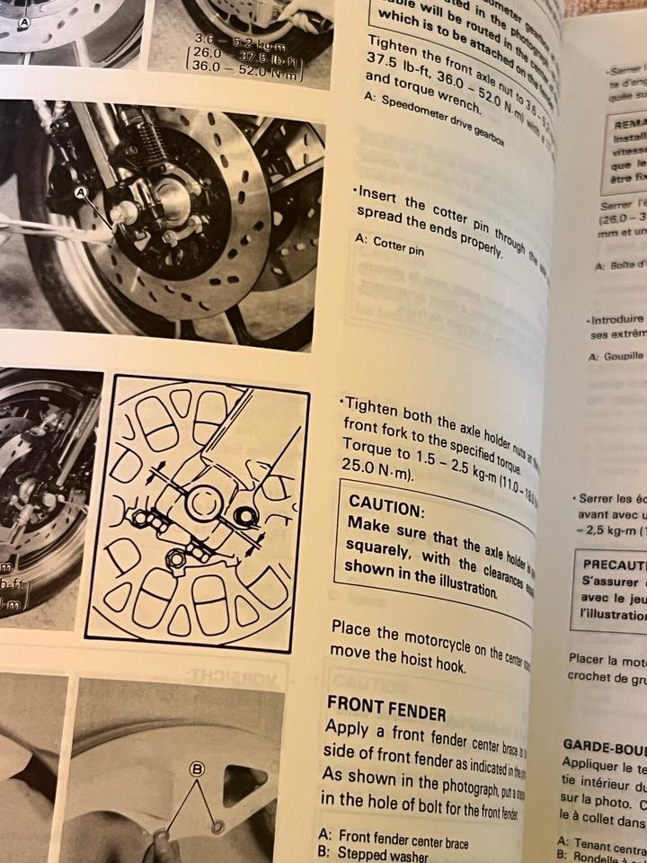 Suzuki GSX 550 Werkstatt Handbuch Montage Anleitung