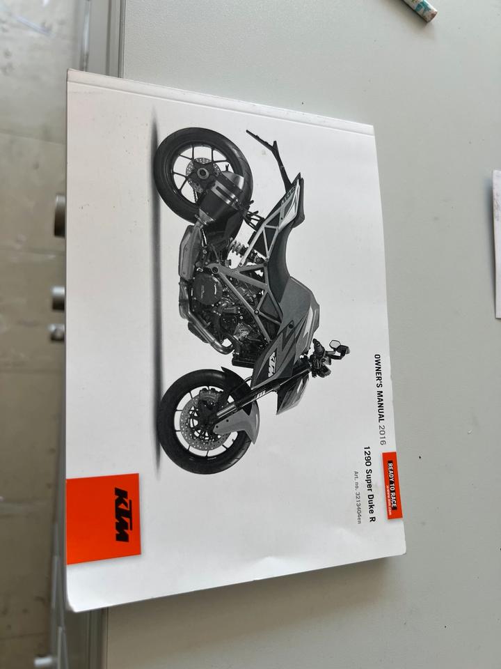 Ktm 1290 R Super Duke owner Manuel Anleitung 15€