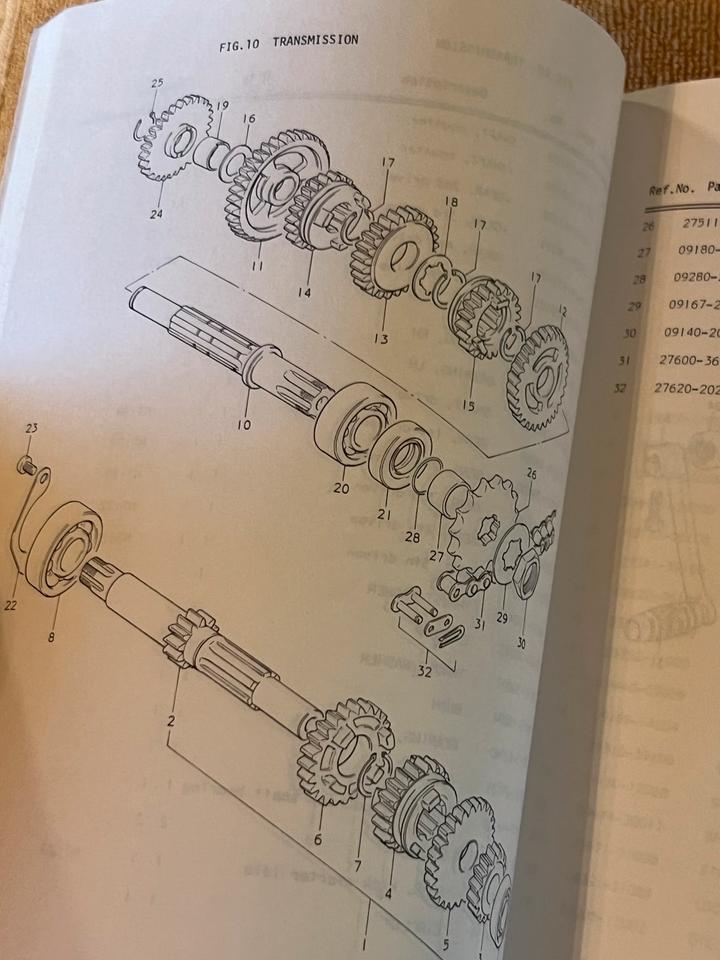 Suzuki GP125C GP125UC Ersatzteilkatalog Parts Catalogue