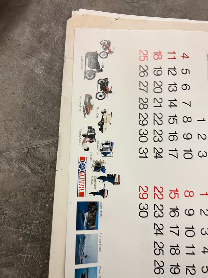 Yamaha XT 500 Klassiker-Kalender 1979 – neu