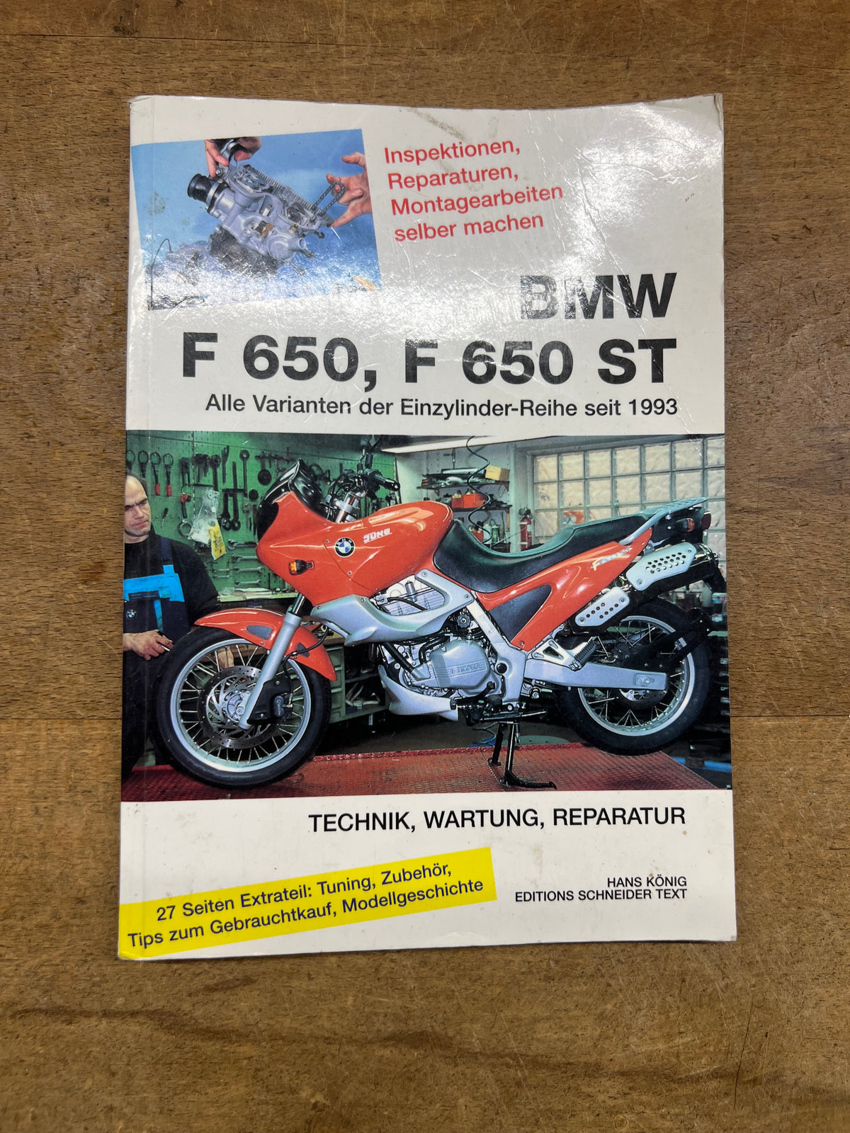 BMW F650 F650 ST Betriebsanleitung Wartungsanleitung
