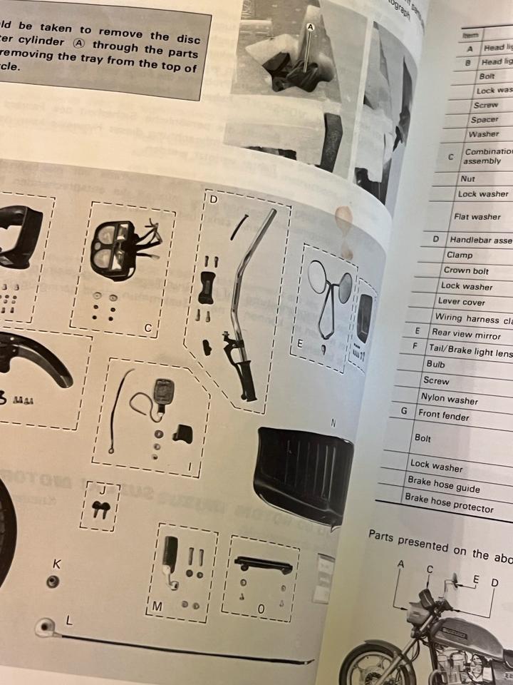 Suzuki GSX 750 Montage Anleitung Werkstatt Handbuch