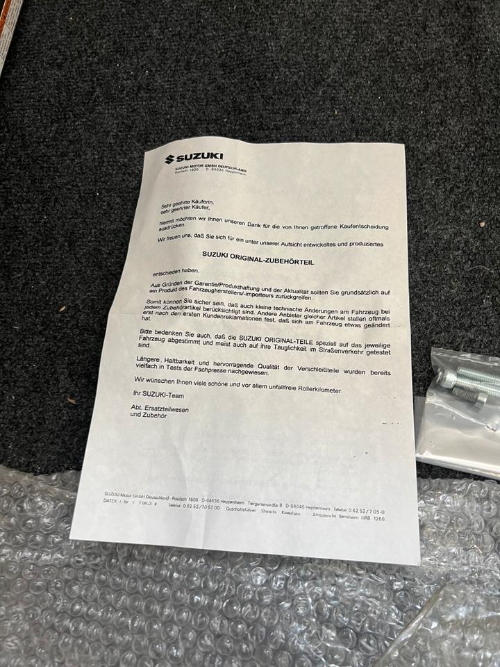 Suzuki AN 125 Burgmann topcase Träger neu 997S0-20E00-060