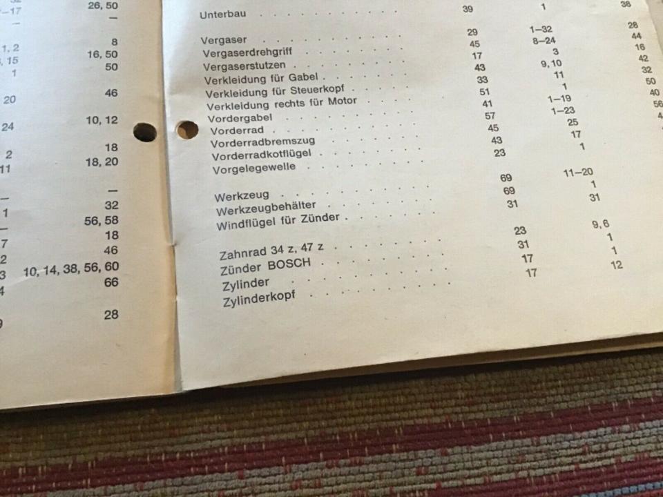 Kreidet florett Ersatzteileliste 60€