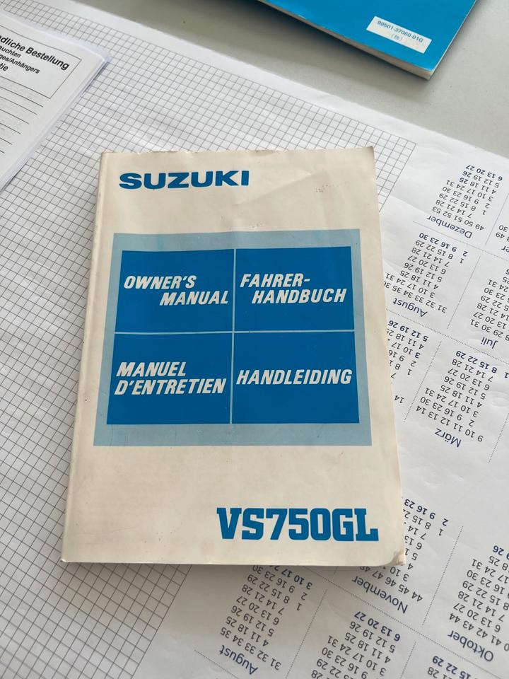 Suzuki VS 750 Fahrer Handbuch Orginal 25€