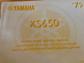 Yamaha XS650 Modellbeschreibung Wartungsanleitung Manual