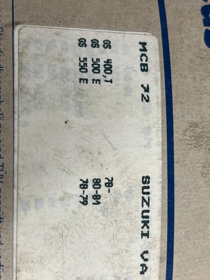 Bremsbeläge Suzuki gs 400 T gs 500 mcb 72