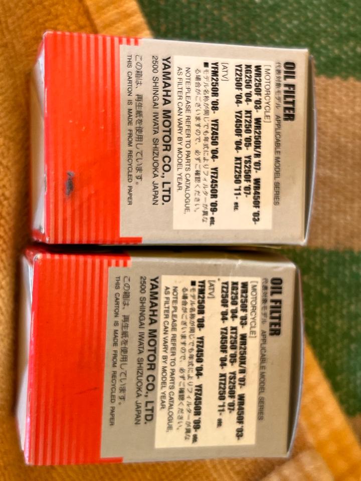 Yamaha YZ 250 WR 250 Ölfilter 5D3134400900