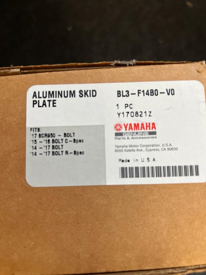 Yamaha SCR 950 motorschutz platte BL3-F14B0-VO neu 120€