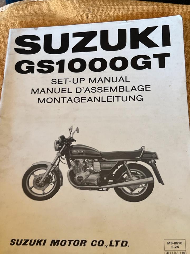 Suzuki GS 1000 Montageanleitung