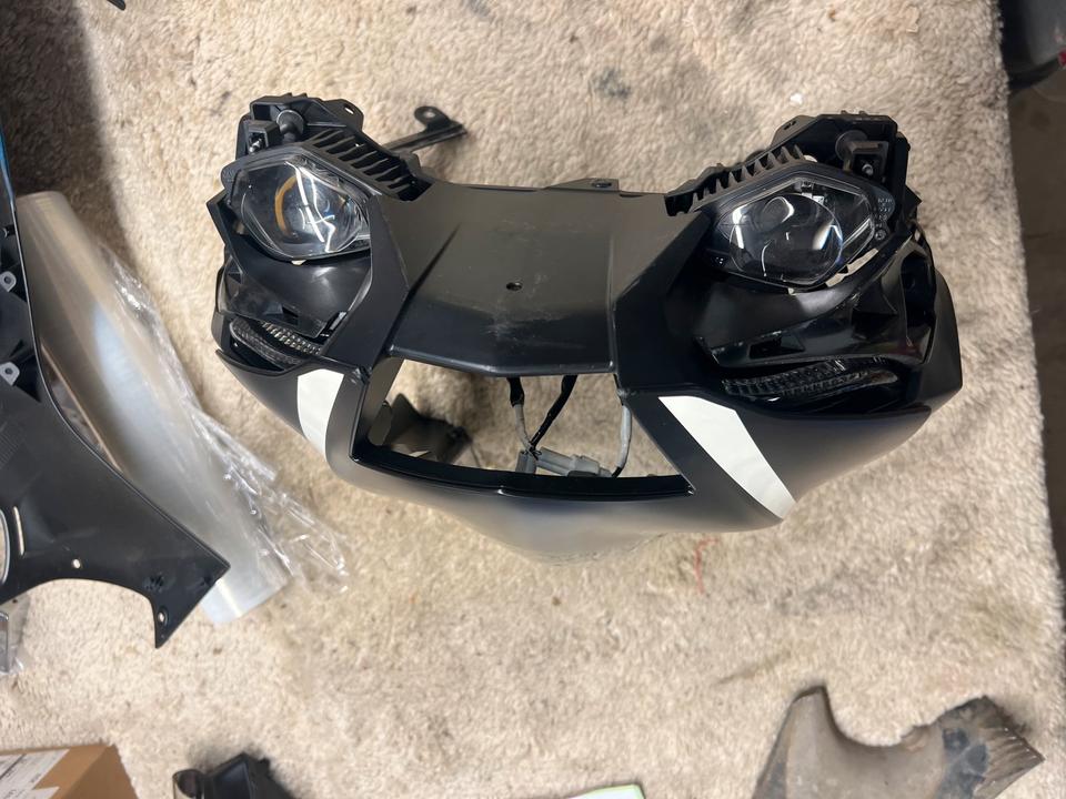 Yamaha r6 Typ rj27 Verkleidung Oberteil Kanzel Scheinwerfer