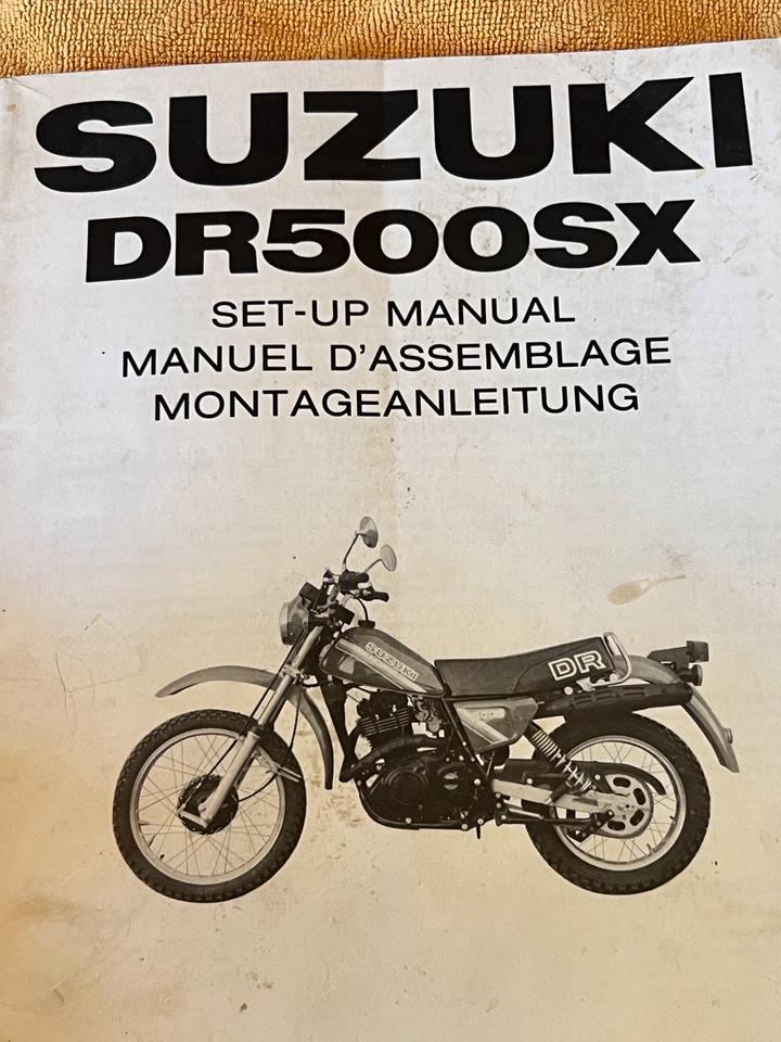 Suzuki DR 500 Montage anleitunLenker Montage & Reparaturanleitung