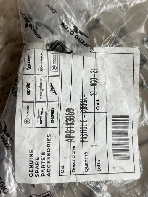 Aprilia scarabeo atlantic Bremsbeläge Piaggio AP8113869 neu