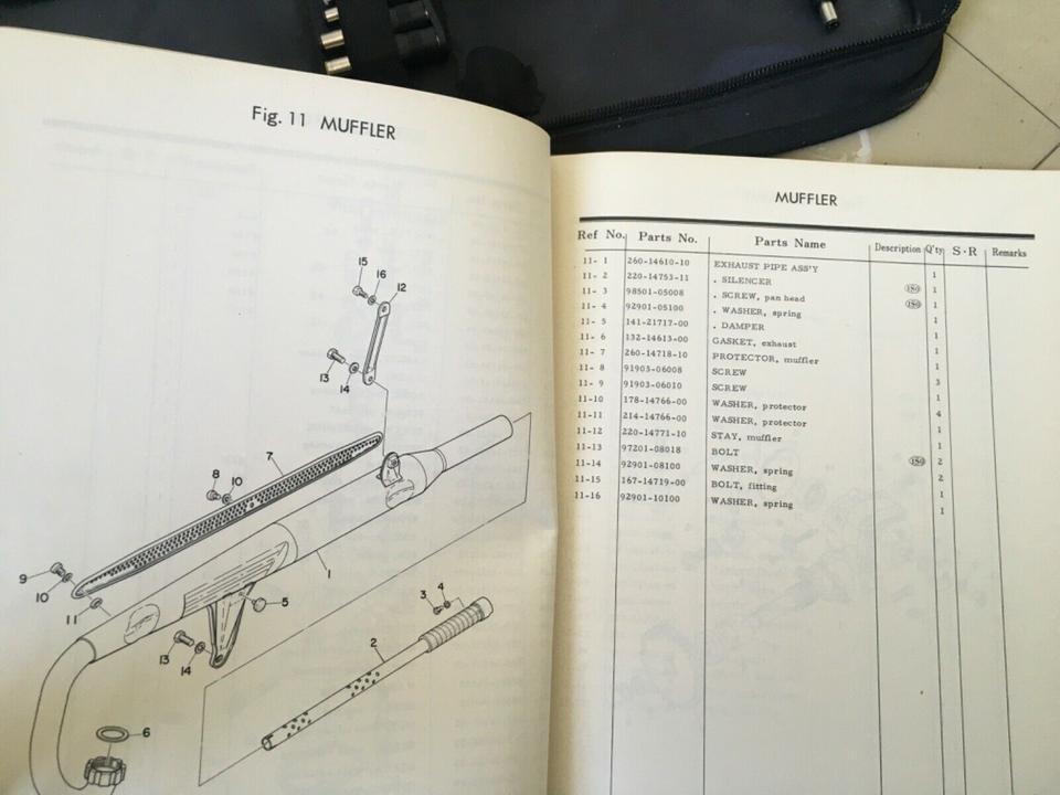 Ersatzteileliste Yamaha FS1 Orginal