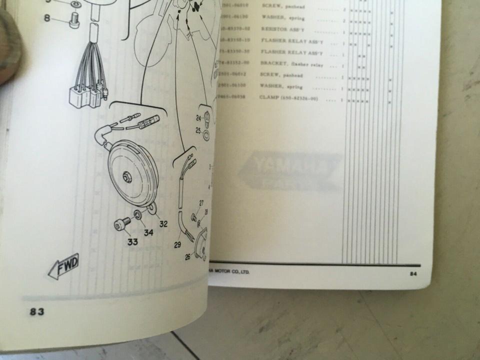 Ersatzteileliste Yamaha FS 50 45€