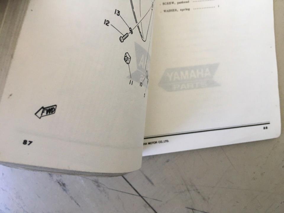 Ersatzteileliste Yamaha RD 50 MX 45€