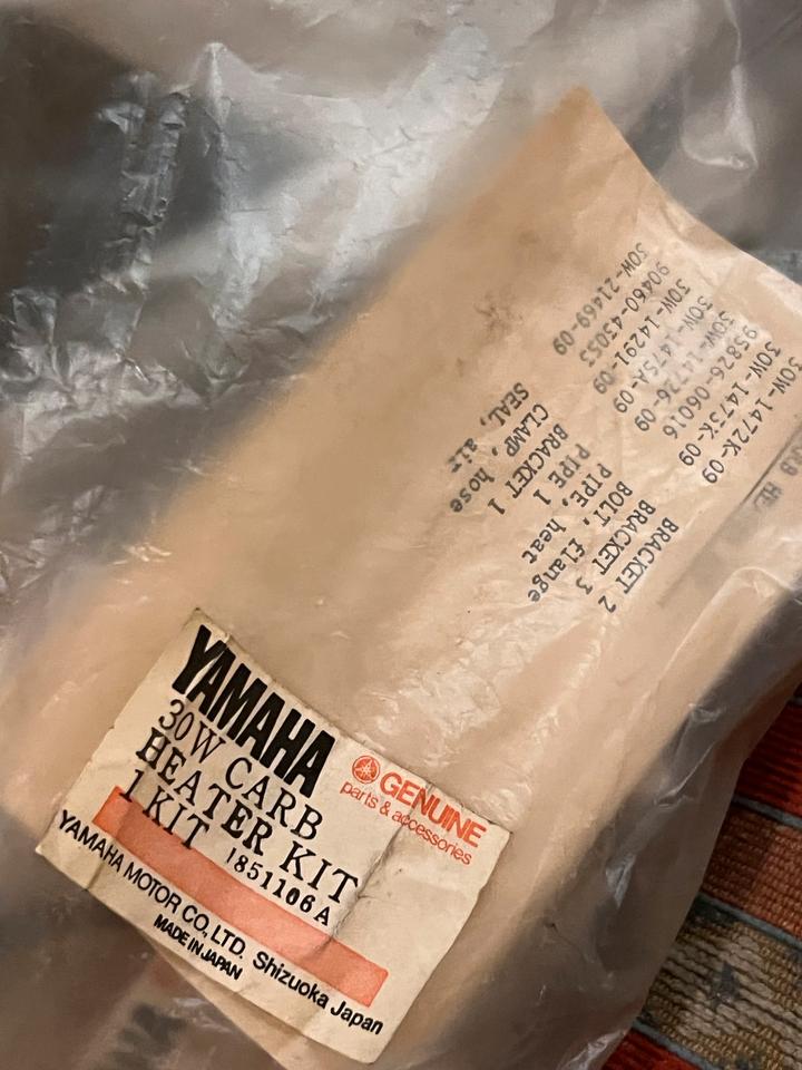 Yamaha RD 80 LC 2 vergaser Heizung Kit neu 15€