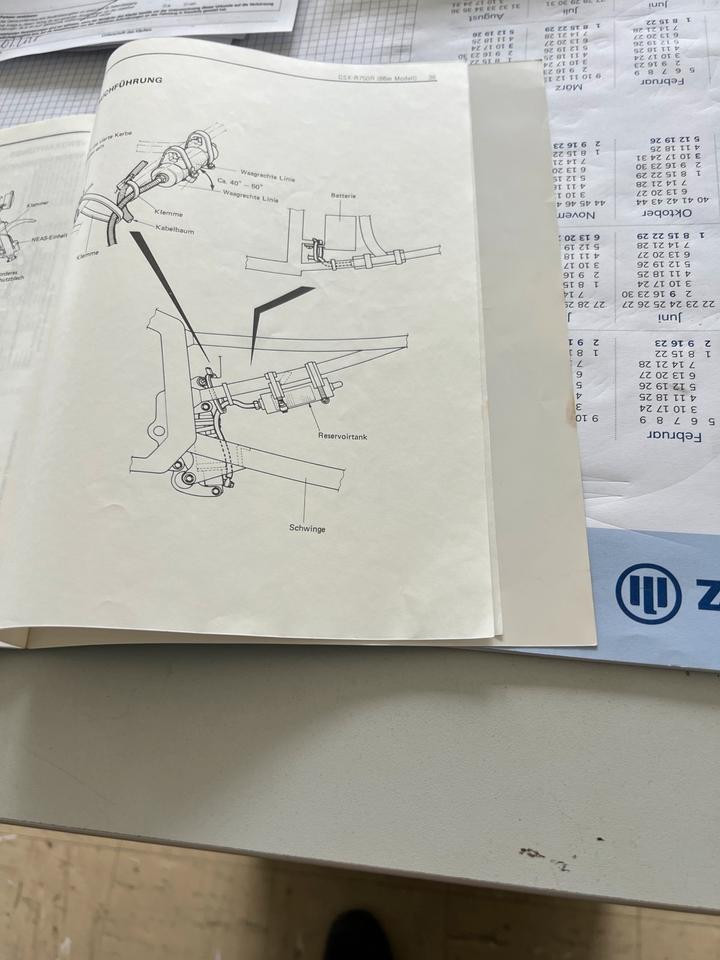 Suzuki gsxr 750 r wartungsanleitung Werkstatt Handbuch 110€