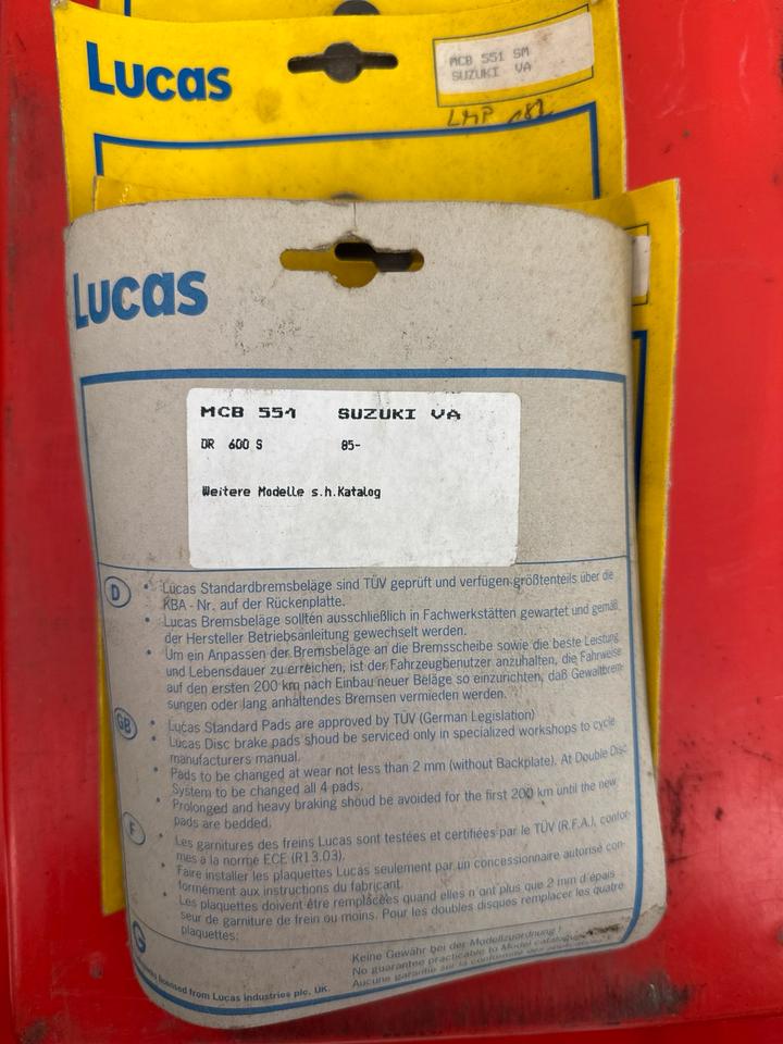 Suzuki 600 S Bremsbeläge Lucas MCB 551