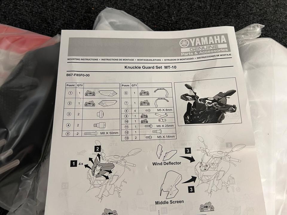 Yamaha MT10 Handhebel Schutz neu B67-F85F0-00-00 200€