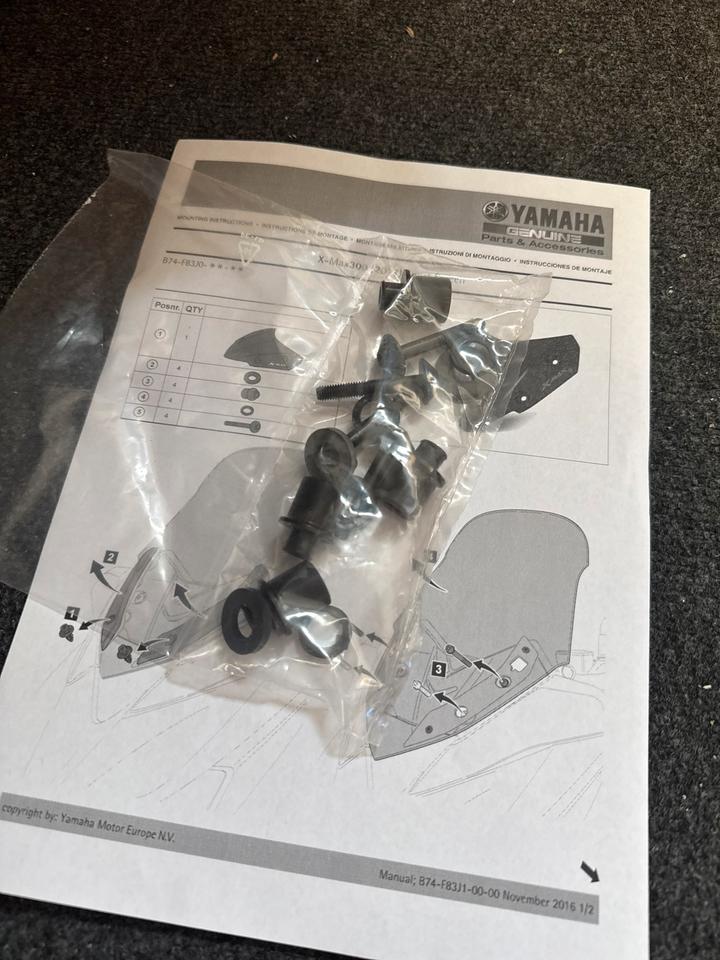 Yamaha x Max 300 Windschild scheinen B74- F83J0 00