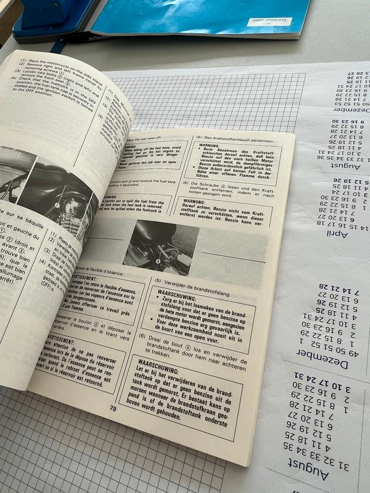 Suzuki VS 750 Fahrer Handbuch Orginal 25€