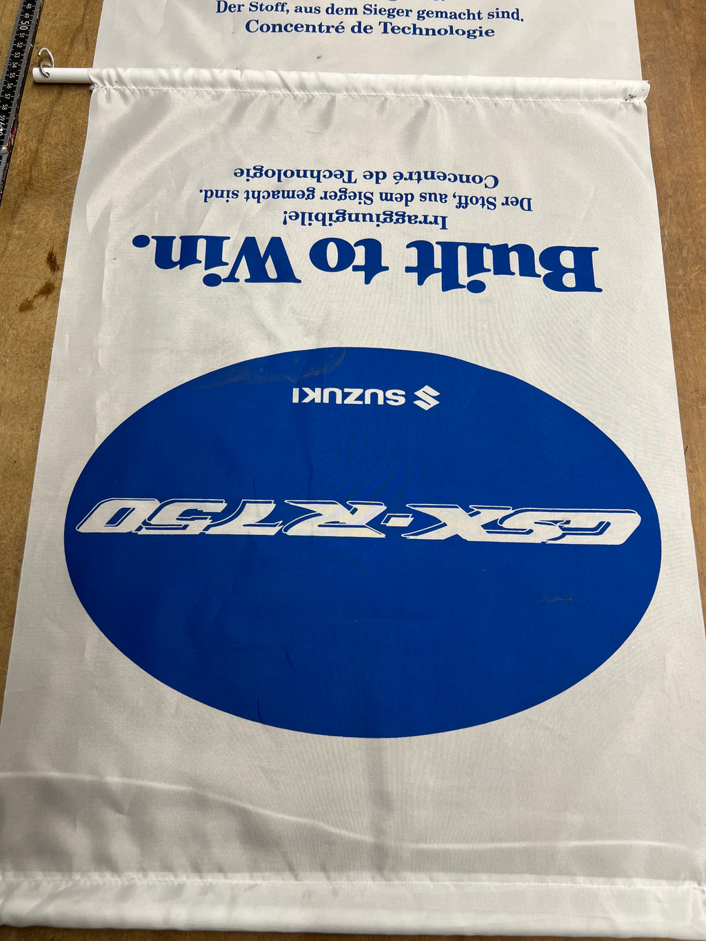 Suzuki GSXR750 Werbebanner Werbeflagge