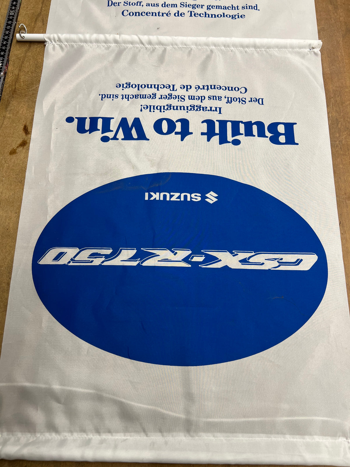 Suzuki GSXR750 Werbebanner Werbeflagge