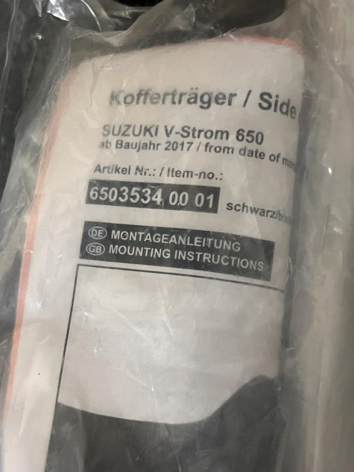 Suzuki DL 650 V Strom hepco Becker kofferträger seitenkoffer neu