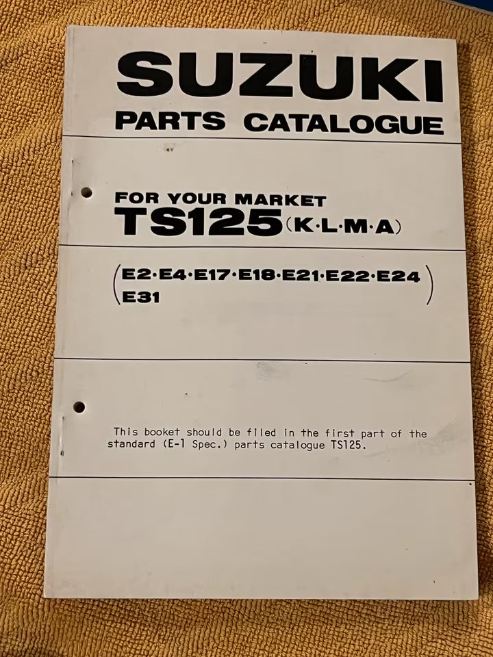 Suzuki TS 125 – Ersatzteile-Katalog
