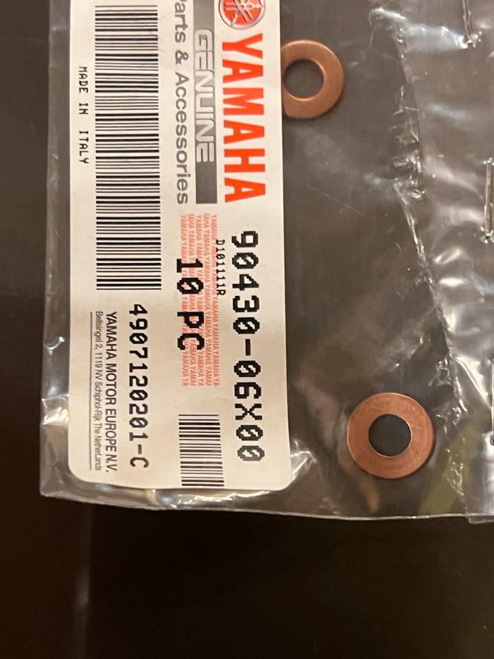 Yamaha WR 125 MT125 Yzf125 kupferring Dichtung 90430-06X00