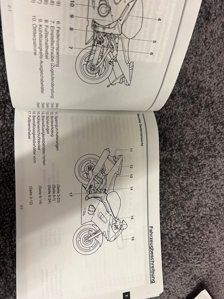 Yamaha R6 Bedienungsanleitung 20€