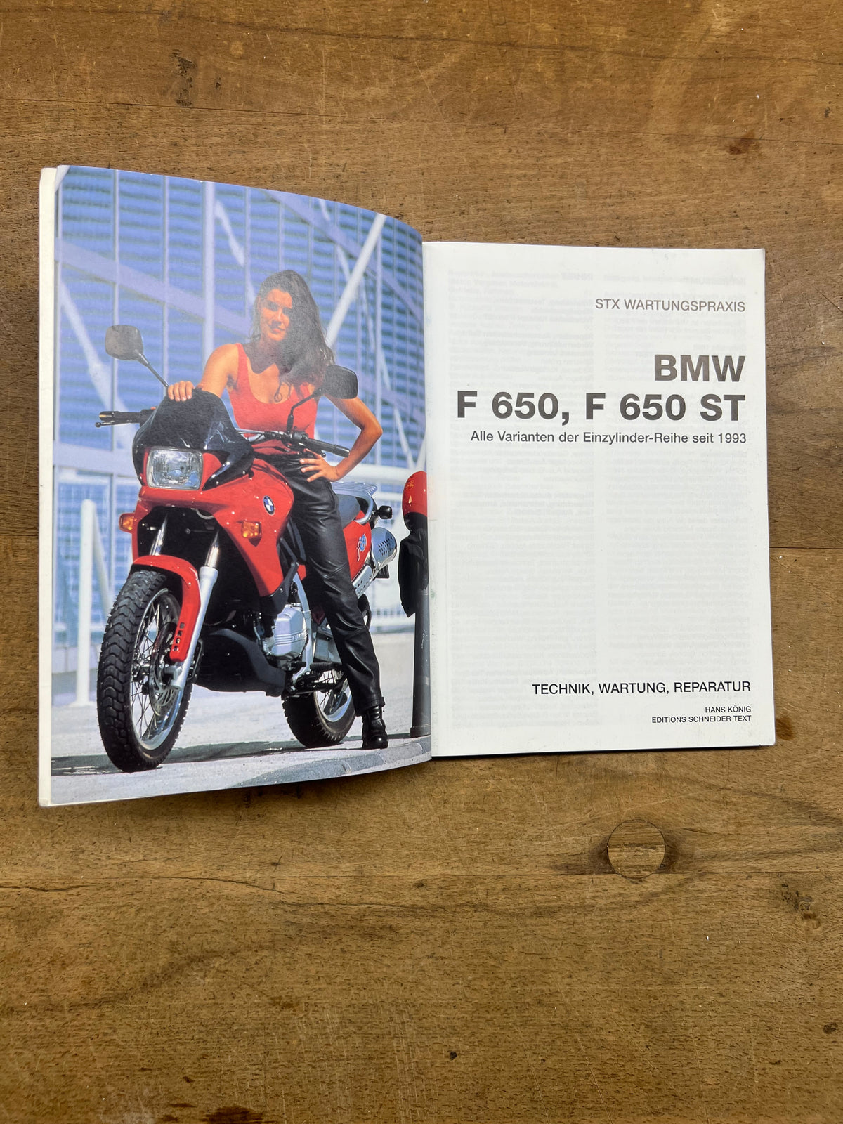 BMW F650 F650 ST Betriebsanleitung Wartungsanleitung