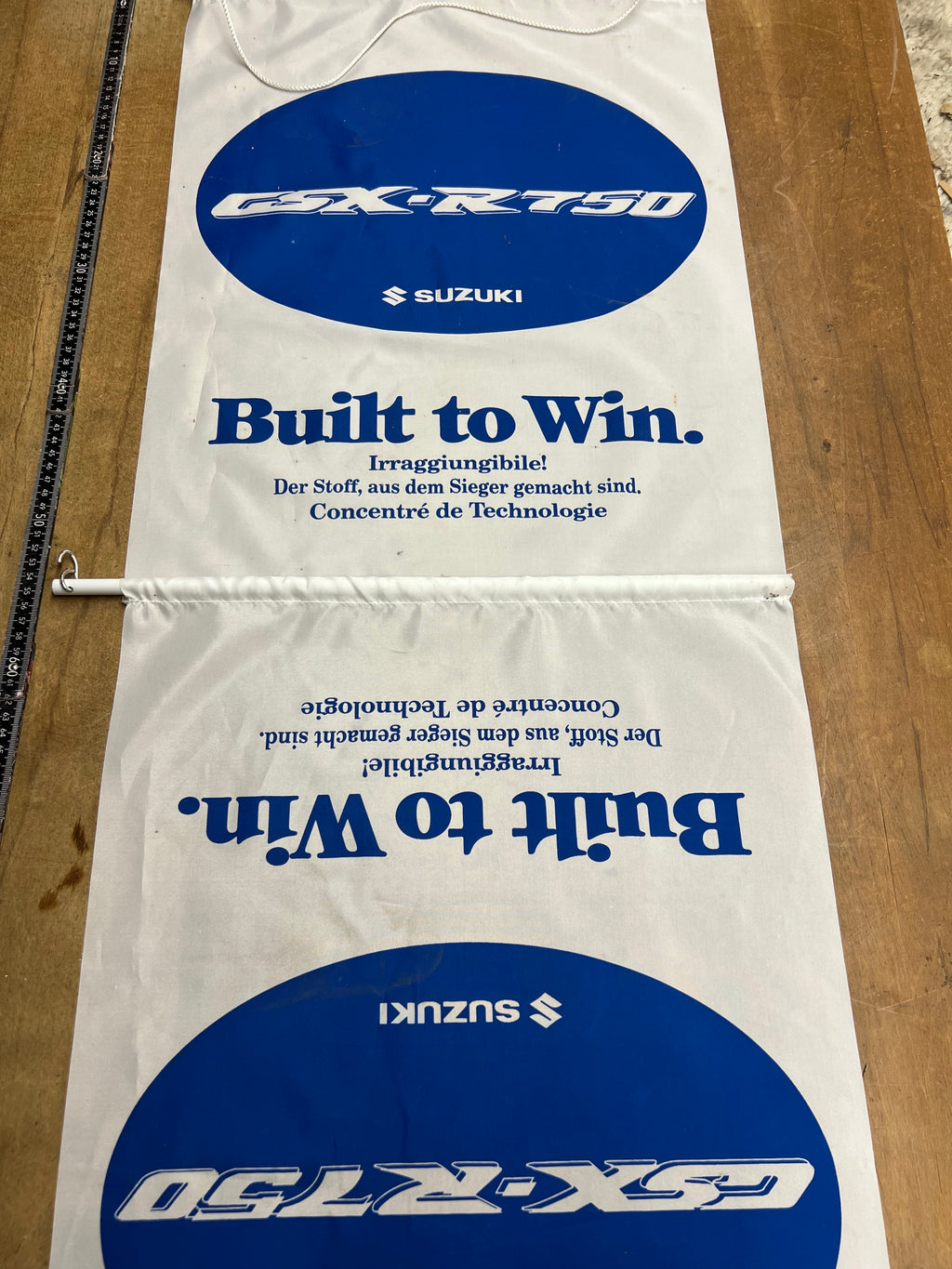 Suzuki GSXR750 Werbebanner Werbeflagge