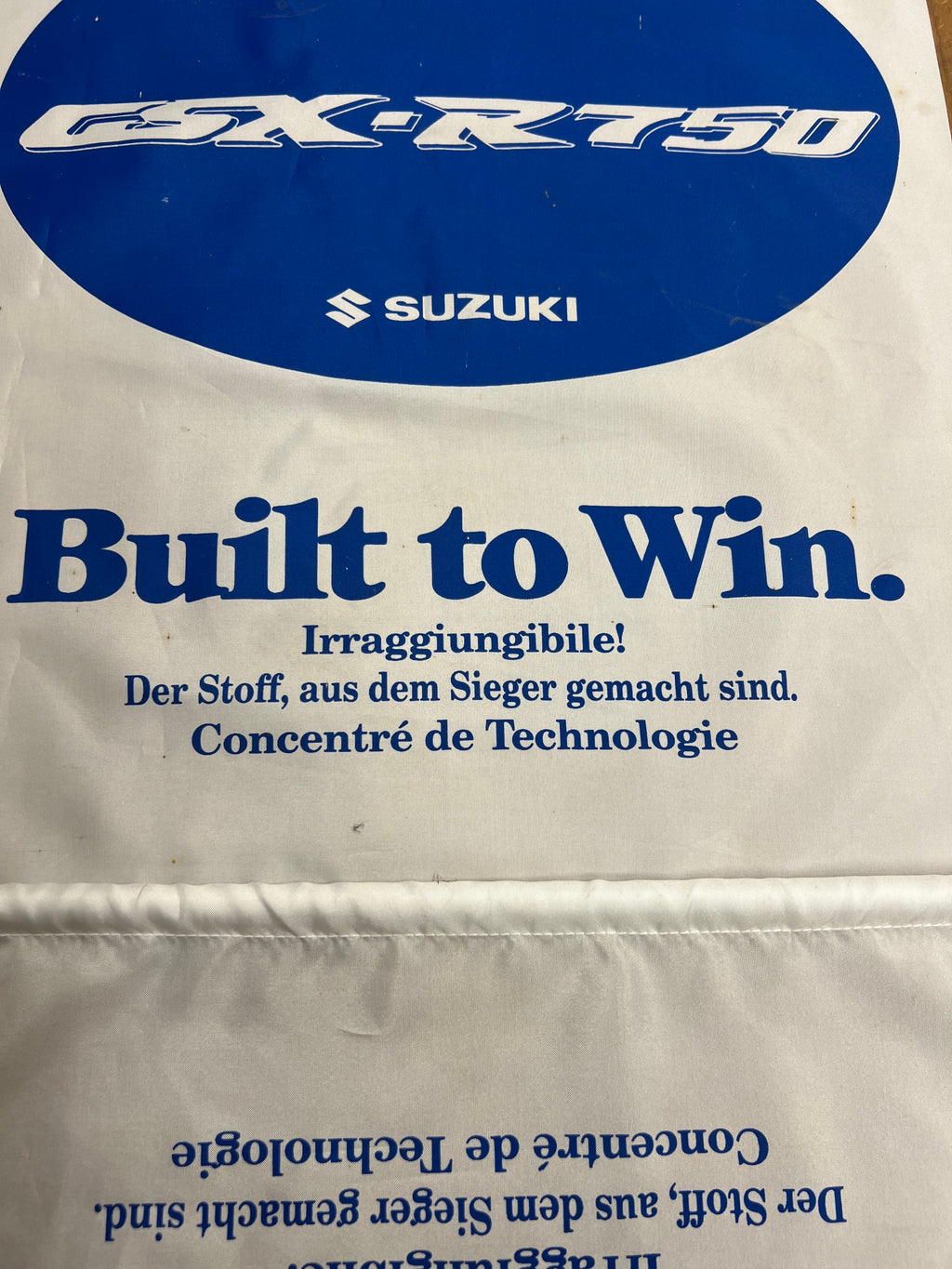 Suzuki GSXR750 Werbebanner Werbeflagge