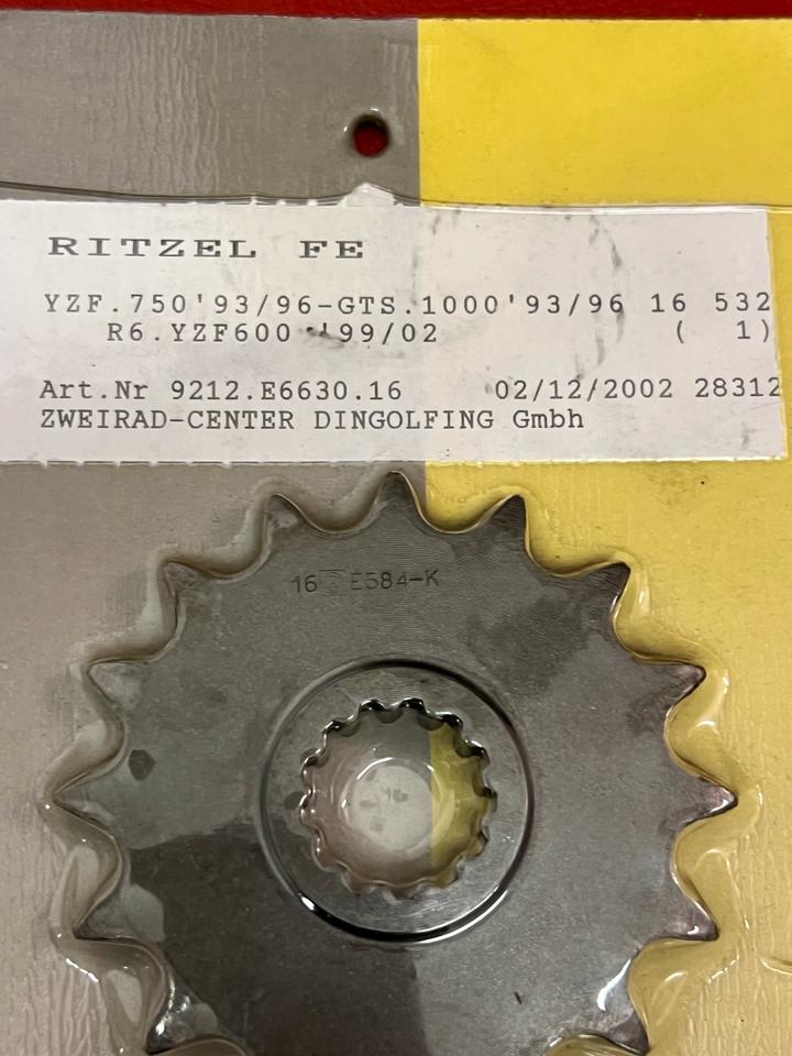 Yamaha R6 yzf 750 gts 1000 ritzel neu 15€