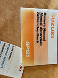 Suzuki GP125 Fahrer-Handbuch / Owner's Manual