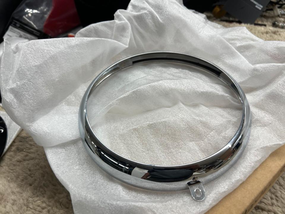 Harley Davidson Street Chrom Ring Scheinwerfer FLST