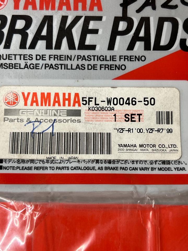 Yamaha R1 00 R7 1999 Bremsbeläge 15€ 5FL-W0046-50