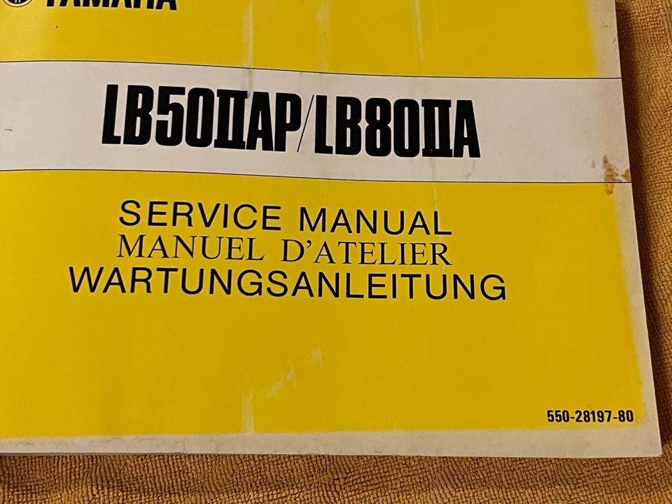 Yamaha LB 50 LB 80 Wartungsanleitung