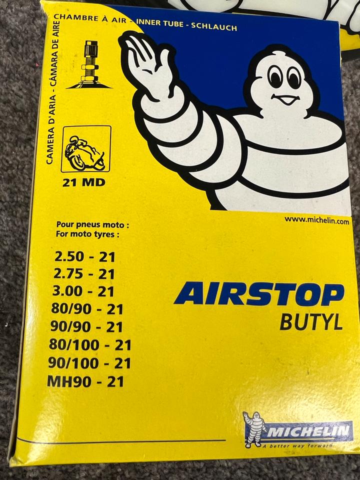 Schlauch Michelin 3.00-21 90/100-21 90/90-21 neu 15€